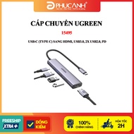 Ugreen 15495 USB-C (Type C) to HDMI, USB3.0, 2x USB2.0, PD Cable