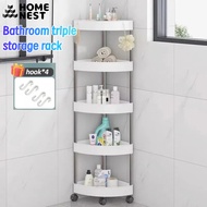 Bathroom Organizer Rack Corner Multifunctional Bathroom Trolley Bathroom Shelf Organizer