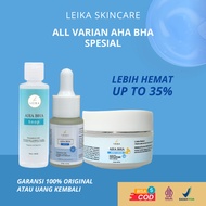 Milia Package 3 in 1 Leika AHA BHA Serum, AHA BHA Night Cream & AHA BHA SOAP AMPUH Milia Remover