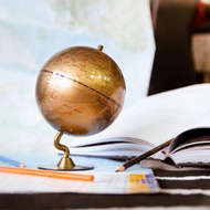 SkyGlobe 5吋金色時尚地球儀(英文版)