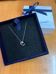 Crudo La Favore Crescent Moon 925 Sliver Necklace 月亮銀頸鏈
