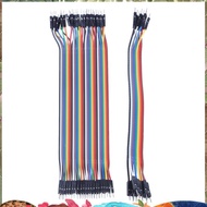 40Pcs 20Cm 2.54Mm Male To Male Breadboard Jumper Wire Cable for