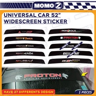 Universal Car Front Windscreen Sticker All Black 52 Inch Perodua Proton Perodua Honda Alza Axia Bezz