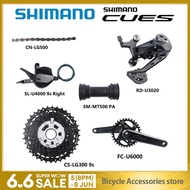 Shimano CUES U6000 1x9S Set SL U4000 9s Right RD U3020 LG300 11-36T 9s LG500 Chain BB MT500 PA/MT501