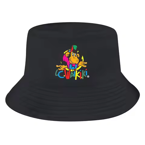 Leisure Fashion Lc Waikiki Monkey Essential T-Shirt1 Men's and Women's Fisherman Hat Beach Hat Birth