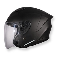 Helm MSR Razer Polos Half Face Single Visor Standar SNI