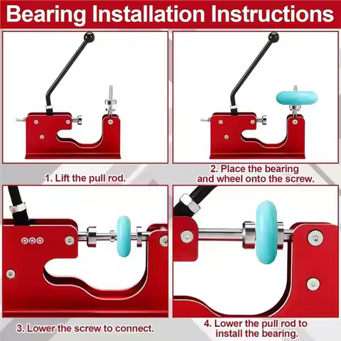 Wheel Bearing Puller Wheel Bearing Press Skateboard Tool Fits 7Mm 8Mm Bearings For Skaters Skateboar