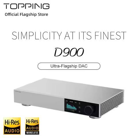 TOPPING D900 Ultra-Flagship DAC Decoder LADC BT5.1 PSRM Independent Preamp Circuit 131dB SNR@1kHz Hi