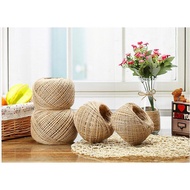 100 Meter - Natural Textured Hessian Jute Twine String 1mm