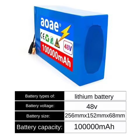 2026 13s8p 48V 100000mah 13s8p Lithium Battery Pack 48v 100Ah 250W-2000W Citycoco Motorized Scooter 