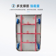 Silent Trailer Flatbed Trolley Trolley Chi Tool Cart Foldable Easy Stainless Steel Warehouse Superma