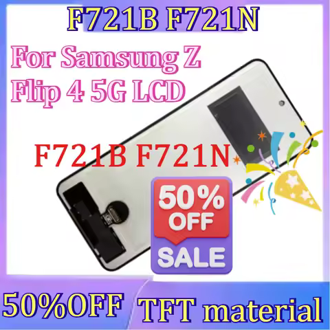 For Samsung Galaxy Z Flip4 F721B F721N New TFT Screen For Samsung Z Flip 4 5G LCD Display Screen Ass