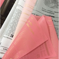 60*60cm Newspaper English Alphabet Waterproof Flower Wrapping Paper Bouquet Crepe Paper Flower Packa