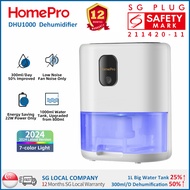 HomePro Mini Dehumidifiers/ / Big Capacity Tank/ 800ml / 1000ml Dehumidifier/ SG Plug/12 Months SG Local Warranty