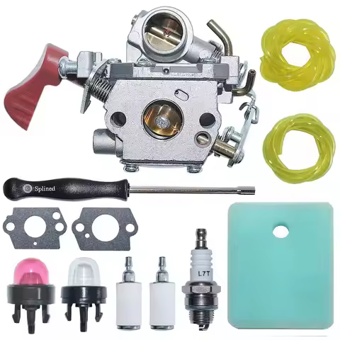 C1M-W44 Carburetor Carb with Air Fuel Filter Line Kit for Craftsman Poulan 33CC PP333 PP330 PPB330 P