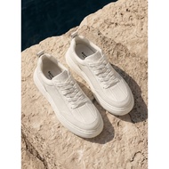 HautTon HautTon Thick-Soled White Shoes Men 2026 Summer New Style Perforated Breathable Lightweight 