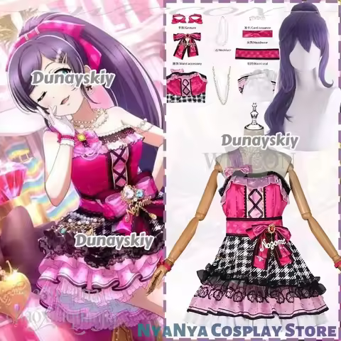 Anime Game LoveLive! Cosplay Nozomi Tojo 코스프레 Kawaii Jirai Kei Girls School Idol Uniform Sweet Lolit