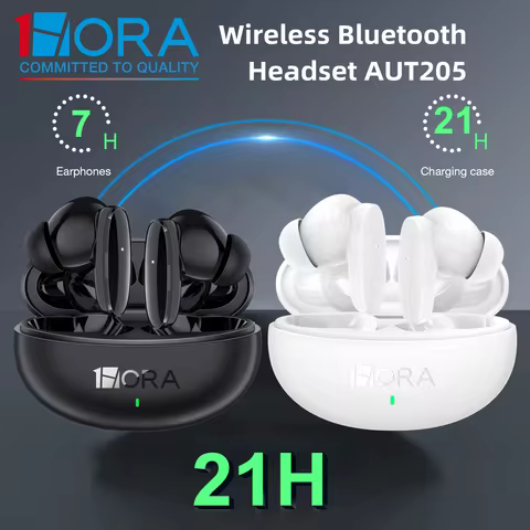 1HORA Wireless Earbuds AUT205 Long battery life Bluetooth 5.3 Earphone Type-C Charging Compatible wi