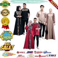 BAJU COUPLE GAMIS MUSLIM SYARI PASANGAN KELUARGA SARIMBIT PESTA MEWAH