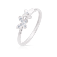 TAKA Jewellery Butterfly Diamond Ring 9K