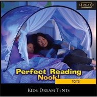 Kids Dream Bed Tent Foldable Tent Pop up Indoor Bed House With LED Light