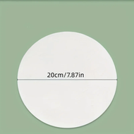 (Roy) 50pcs Oil Absorbing Paper for Kitchen Round Soup Fried Film Food Blotting Paper Oil Scum Filte
