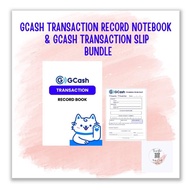 GCASH TRANSACTION RECORD NOTED BOOK AND GCASH TRANSACTION SLIP