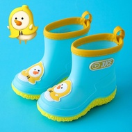 Kids Rain Boot Cover Rubber Kasut Hujan Kebun Getah Budak Children Rain Boots Baby Boy Girl EVA Non-