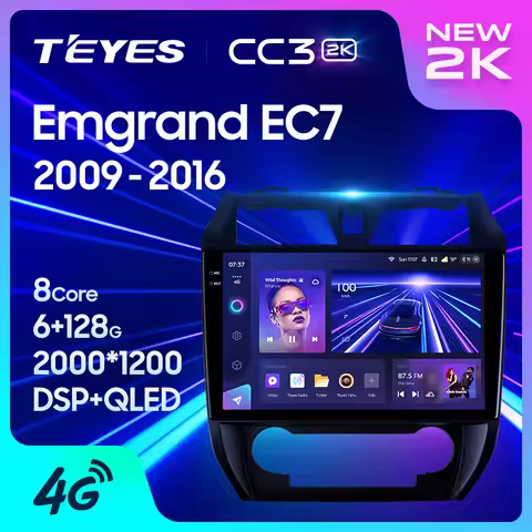 TEYES CC3 2K For Geely Emgrand EC7 1 2009 - 2016 Car Radio Multimedia Video Player Navigation stereo