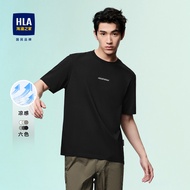 HLA/ HLA POWER YOUNG Series of pure cotton T New round neck short sleeved shirt for