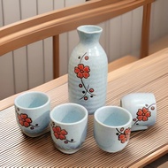 Hongyaki Hand-Painted Japanese-Style Ceramic Wine Jug Sushi Restaurant Sake Glass Small Wine Jug Fru