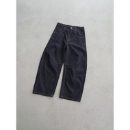 E8TC Epide American Style Genuine Leather Scimitar Pants！Loose Fit Jeans Casual Pants Loose Fit Stra