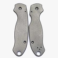 Flytanium Classic Titanium Knife Scales Compatible with Spyderco Para 3 EDC Knife – FLY-0569