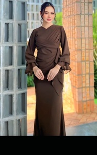 Mika Gamis Ceruti Duyung Malaysia Elegan Gamis Kondangan Model Kekinian 2025