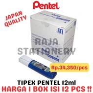 PENTEL CORRECTION FLUID 12ML TIPEX CAIR PENTEL TIP EX ZL-31W [12PCS]