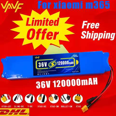 Upgrade 36V 120000mAh 10S3P 36v Electric Scooter Battery Pack 36v Battery🎾Scooter 18650 Lithium M365