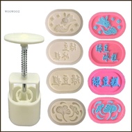 WOOW Lovely Rabbit Moon Cake Mould Set Suitable for Diy Cookie Mould Accessories