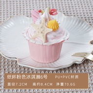 Mô Hình Bánh Giả Imitation Cake Model Dessert Paper Cup Ice Cream Cookie Fruit Bread Large Egg Roll