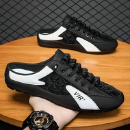 sepatu Pria Slip on Mule Sneakers Backless k31 Sneakers Trip Sepatu Olahraga Kasual Loafers
