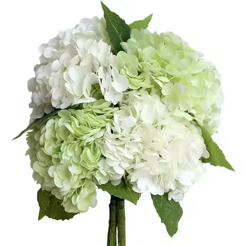 4 pcs Hydrangea Artificial Flowers Real Touch Latex Hydrangea for Wedding Bouquet Party Home Decor