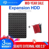 {Be in great demand} Seagate Expansion USB 3.0 HDD 1TB 2TB 4TB Portable HDD 2.5 External Hard Drive Disk for Desktop Laptop MAC PS4