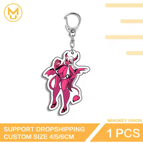 NSFW Devil Girl Verosika Mayday Double Sided Key Chains Unique Versatile Pendant Accessories Seducti