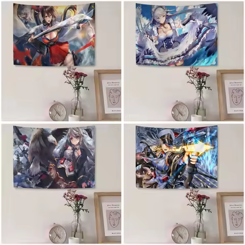 Azur Lane Colorful Tapestry Wall Hanging Bohemian Wall Tapestries Mandala Wall Art Decor