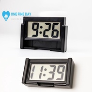 Mini Car Clock Time Self-adhesive Bracket Vehicle Digital Clock Electronic I7l2