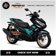 Custom design Tosca Aerox Decal / Yamaha Aerox Connected Motorcycle Sticker