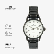 Fortuner Jam Tangan Analog Pria Classic Romawi Water Resistant Rantai Hiawatha