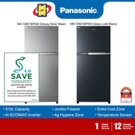 (Save 4.0) Panasonic Refrigerator (610L) Inverter AG-Clean 2-Door Fridge NR-TZ601BPSM (Silver) / NR-TZ601BPKM (Black)