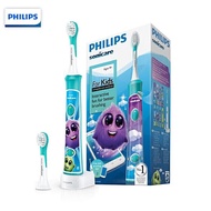 飞利浦(PHILIPS) 电动牙刷 蓝牙版 儿童声波震动(自带刷头*2) （标准/迷你刷头随机发货）HX6322/04