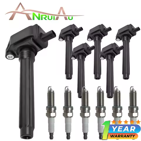 Set of 6 Ignition Coils & 6 Iridium Spark Plugs UF648 For Chrysler Dodge Jeep Ram 3.6L V6 2011-2017 