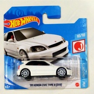 HOT WHEELS SHORT CARD HONDA CIVIC EK9 / HOT WHEELS HONDA CIVIC EK9 SHORT CARD / HOT WHEELS EK9 / EK9